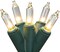 Brite Star 100-Count Clear Mini Christmas Light Set, 49.6ft Green Wire